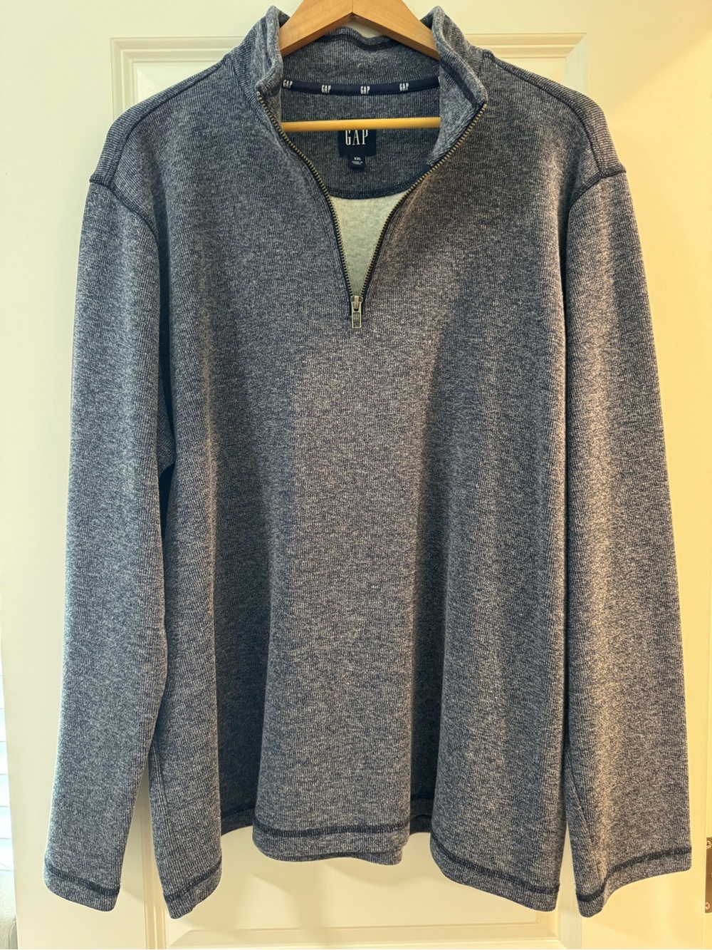 GAP Men’s Heather Gray Half-Zip Pullover